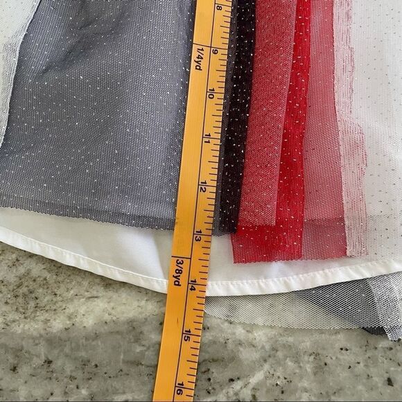 CAT & Jack Sparkly Red White and Blue Tutu Size M(7/8) - Picture 6 of 8